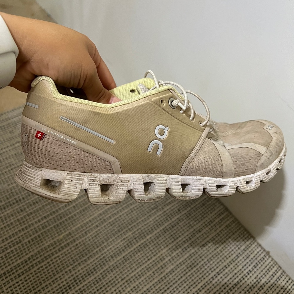 On cloud shoes